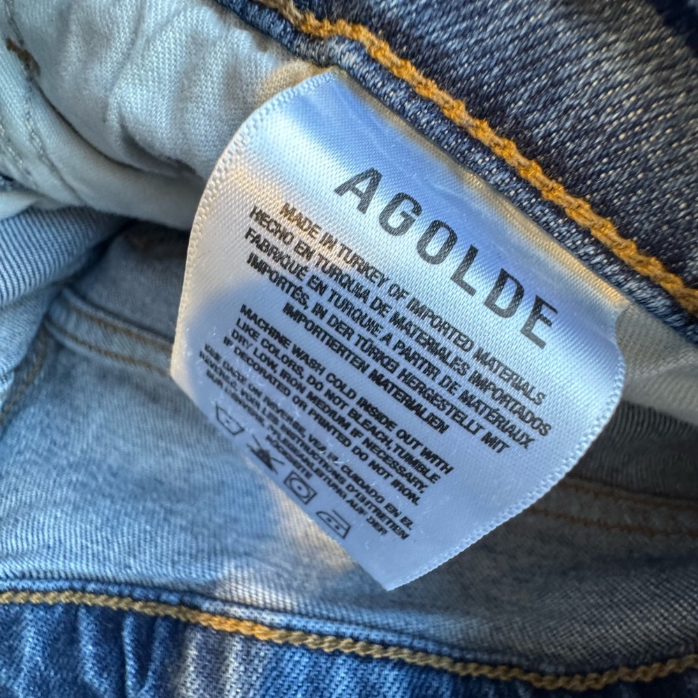Agolde Jeans Womens 29 Kye Mid Rise Straight Crop Jeans in Blue - Picture 6 of 10